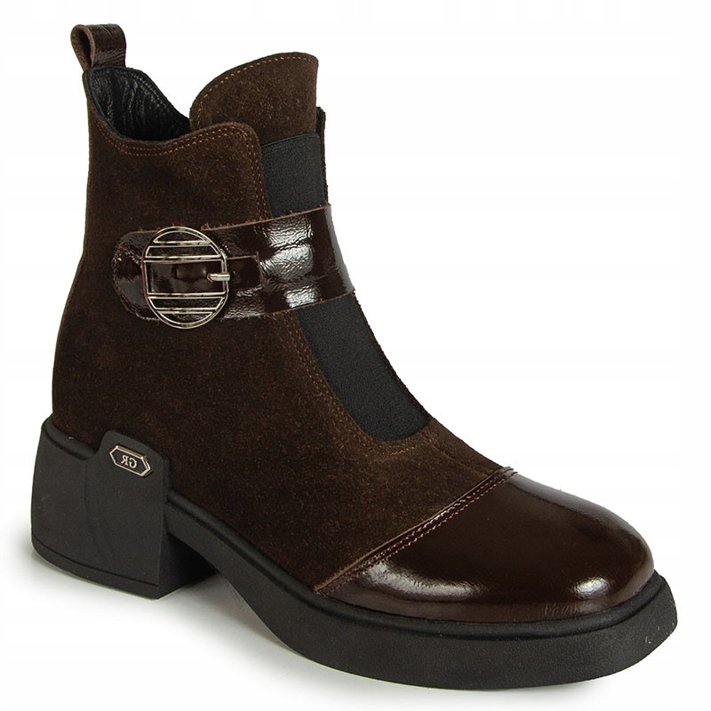 Boccato P593 2816 Hnědé Kožené Kotníkové Boty 36