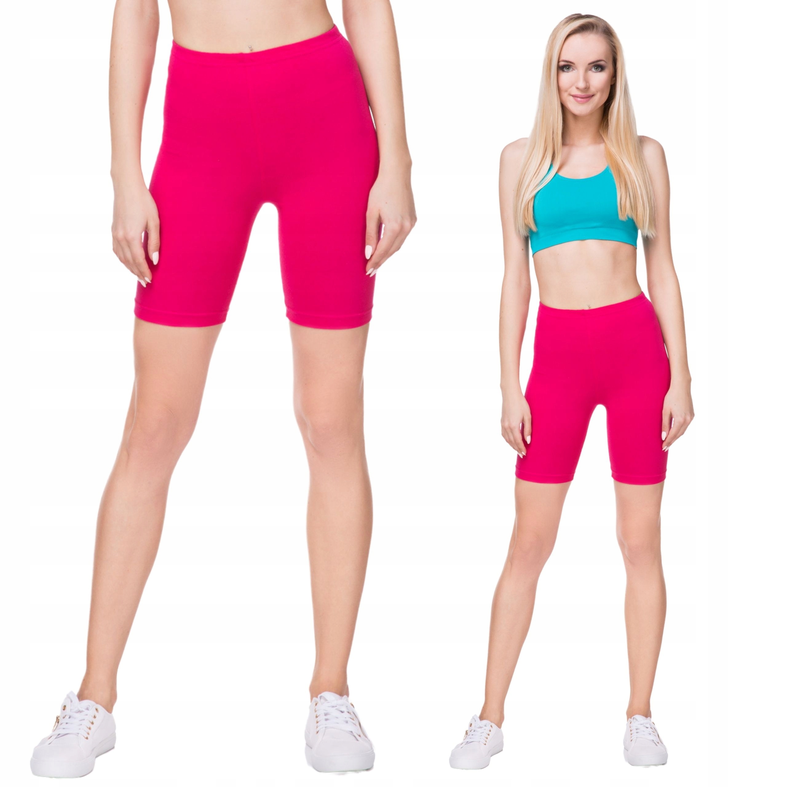 LEGGINSY 1/2 KOLARKI DAMSKIE KRÓTKIE GETRY LK- L