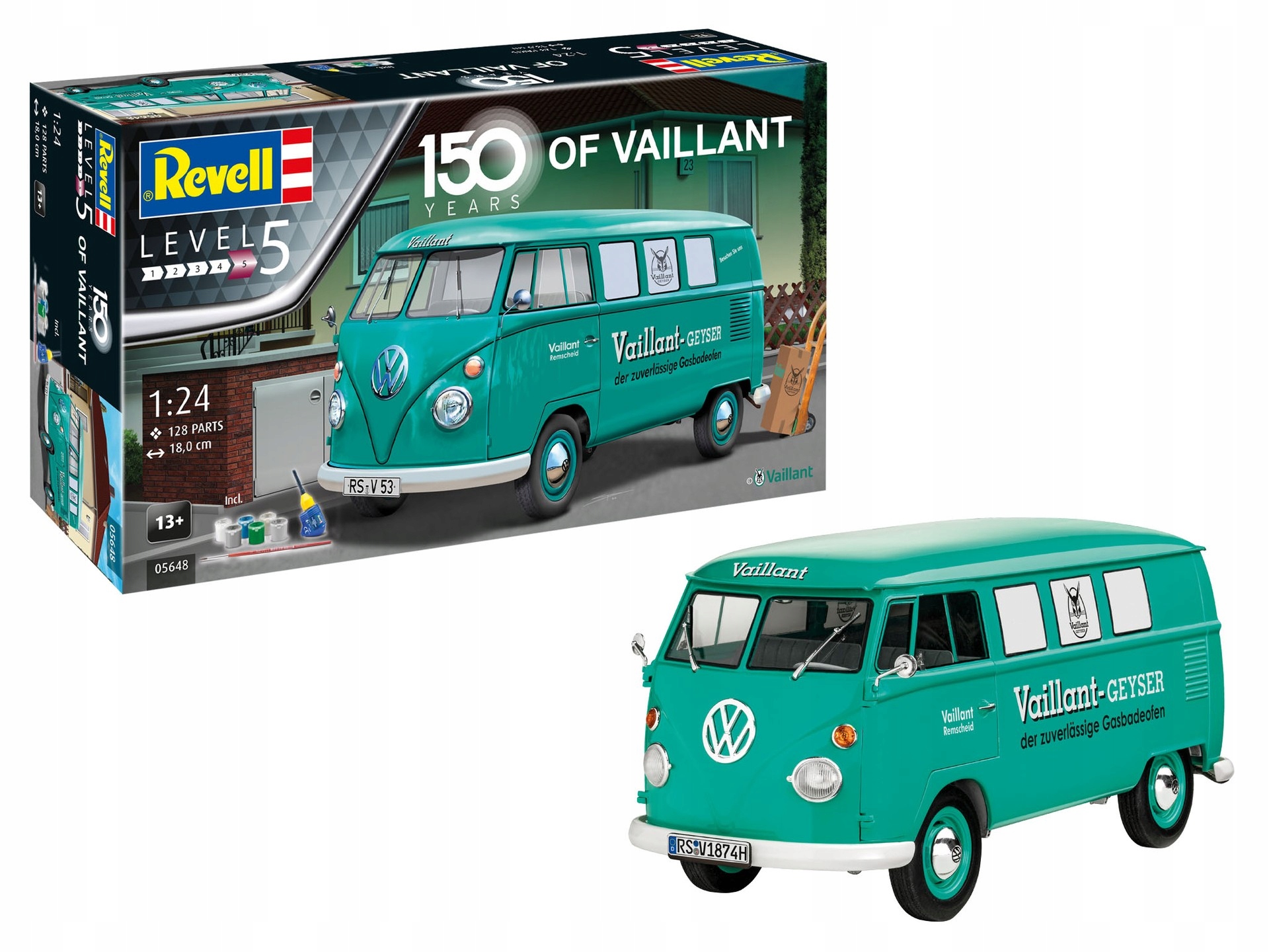 1:24 Dárková sada 150Y of Vaillant Vw T1-Set Revell 05648
