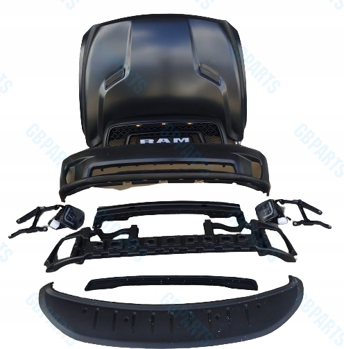 Kompletní Nárazník Maska Gril Ala Rebel Dodge Ram 1500 2013-2018 Gbzp