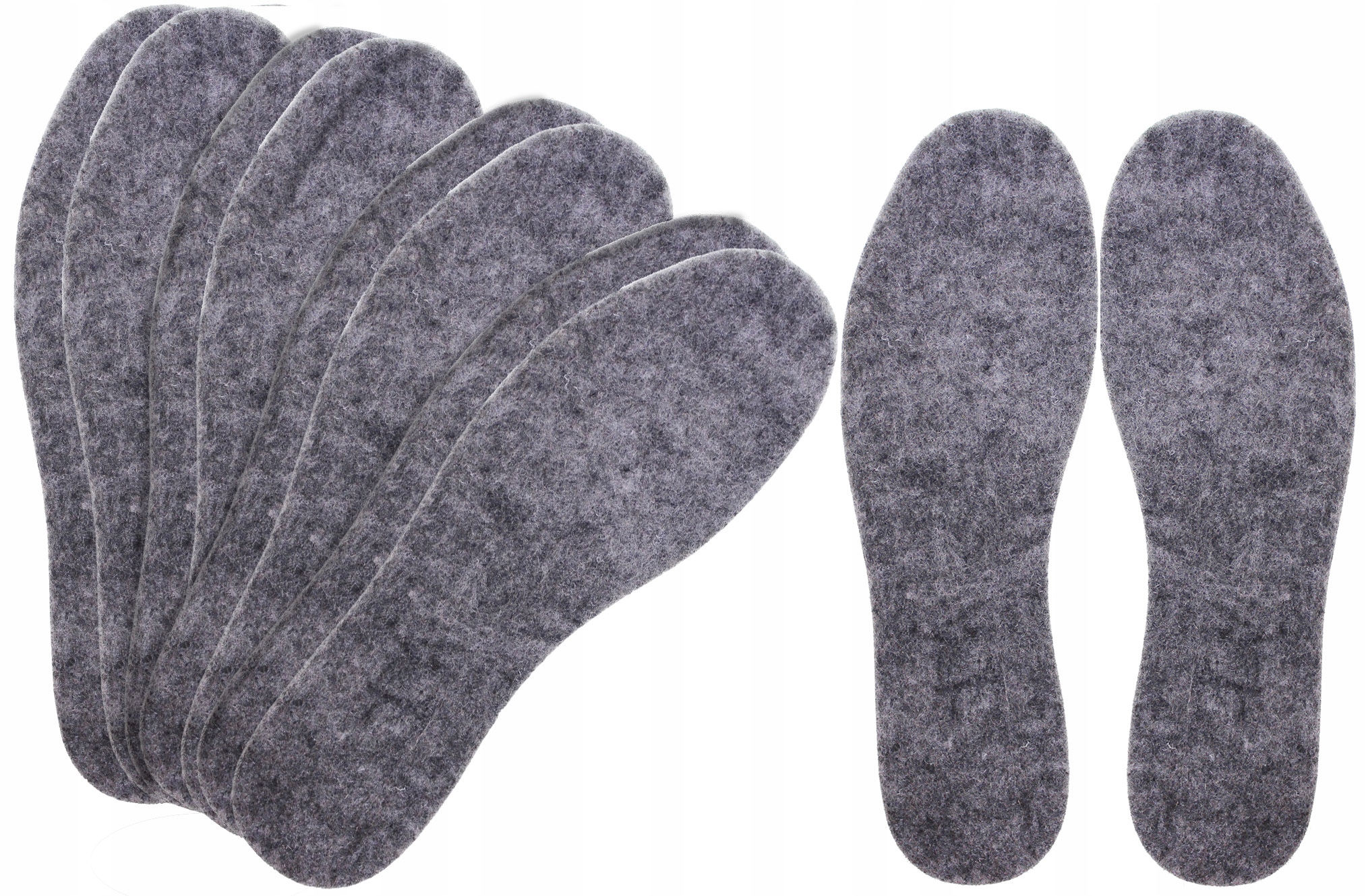 WKŁADKI DO BUTÓW FILCOWE GRUBY FILC 6 mm r. 36 x5