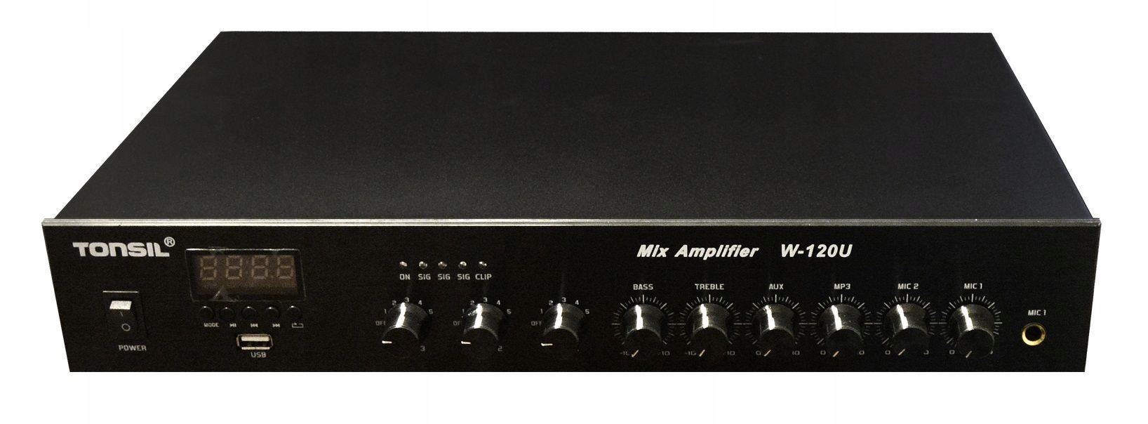 Tonsil Rádiový zesilovač W-120U MP3 Usb 3-zónové ozvučení 120W
