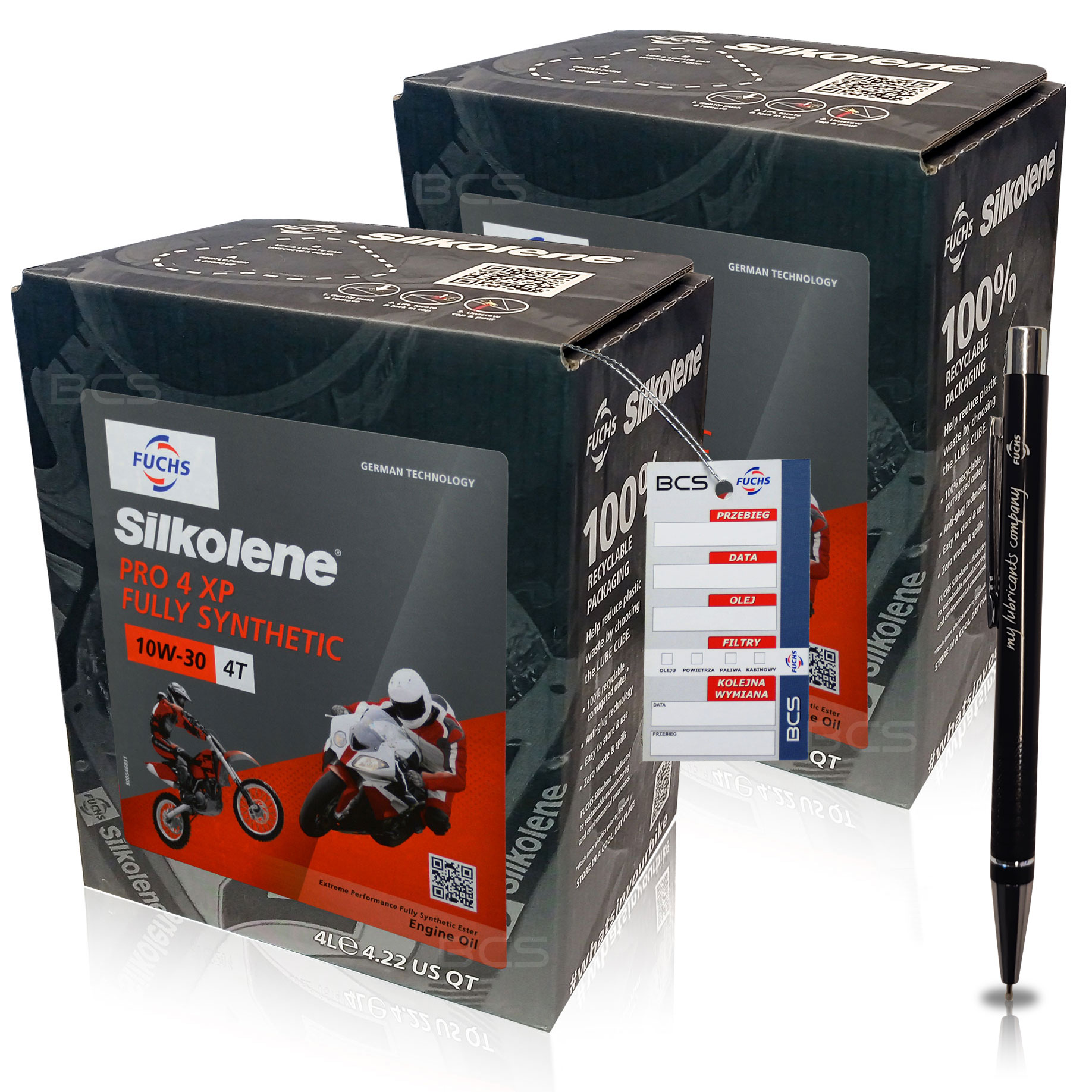 8 LITRY FUCHS SILKOLENE PRO 4 10W30 XP OLEJ SILNIKOWY DO MOTOCYKLI 8L