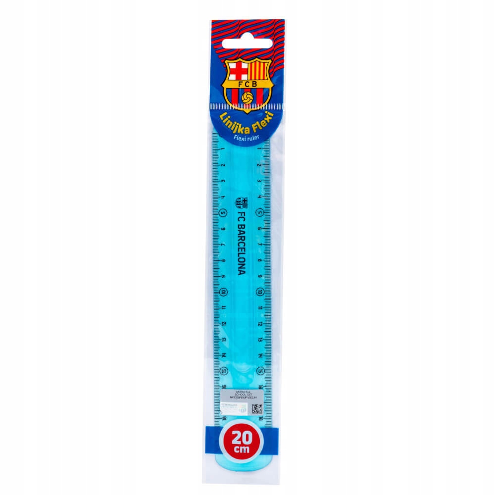 Linijka 20CM FLEXI ELASTYCZNA FC BARCELONA ASTRA Marka Astra