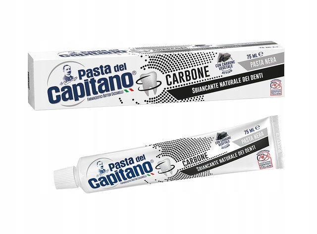 

Pasta del Capitano z aktywnym węglem 75 ml
