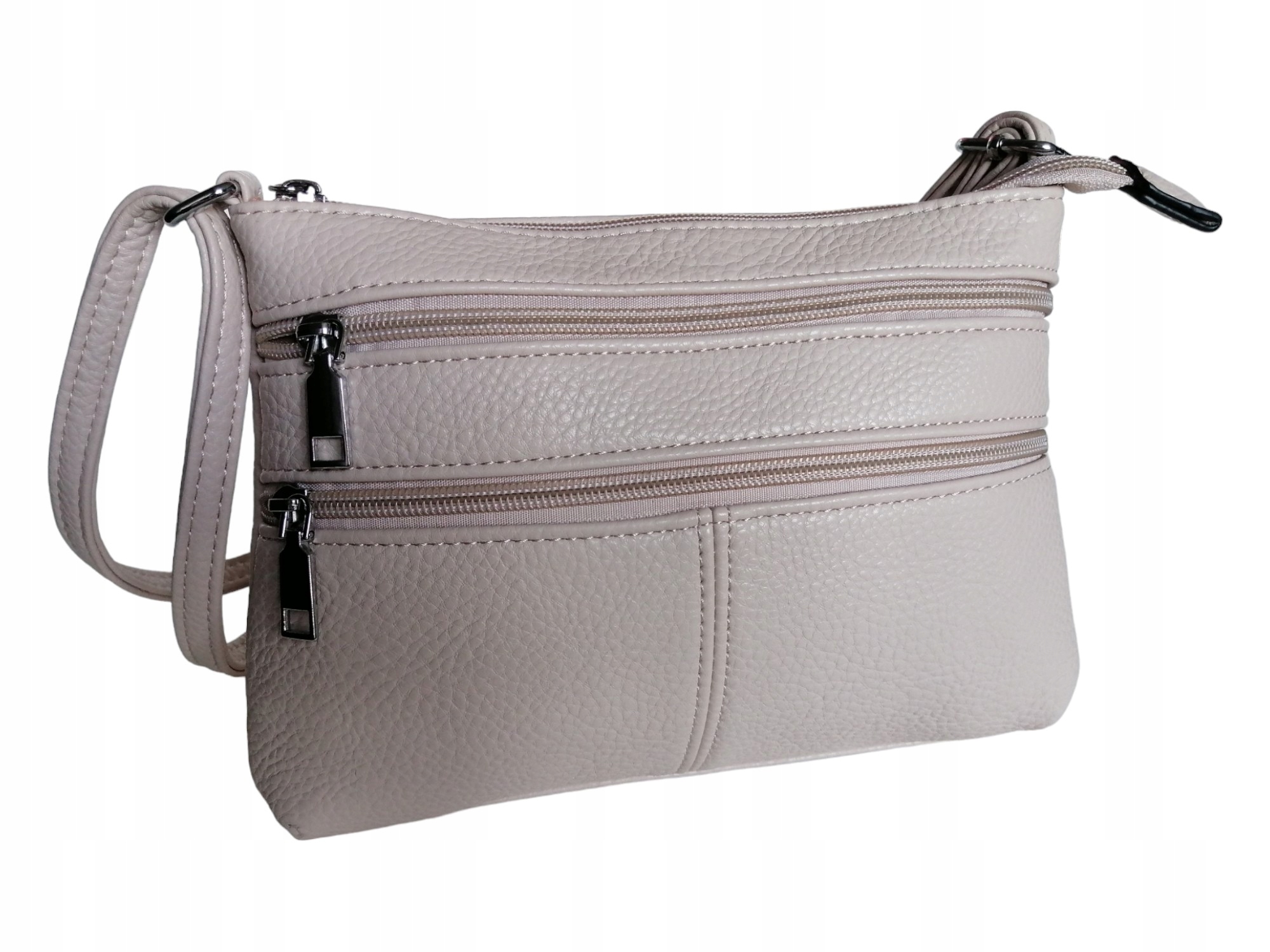 LISTONOSZKA NA RAMIĘ - KLASYCZNA TOREBKA DAMSKA - BEŻOWA DAMSKA TOREBKA Cechy dodatkowe brak