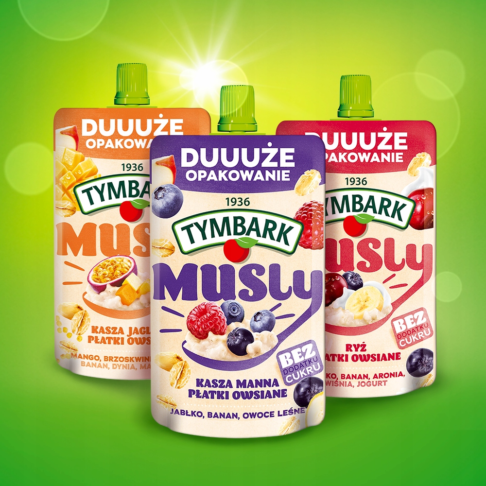 Mus Musly Tymbark mango marakuja 10x 170g Rodzaj mus