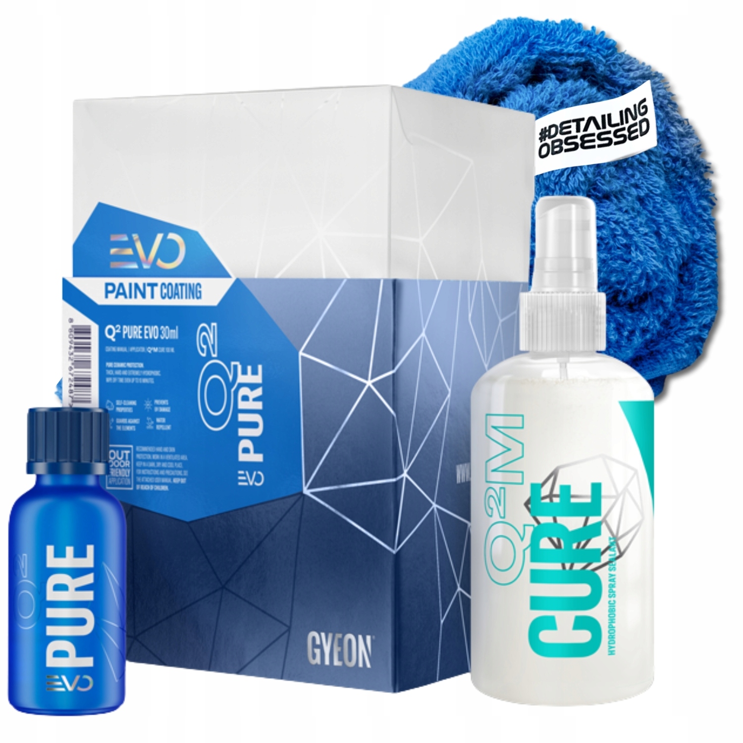 Gyeon Q2 Pure Evo Kit 30 ml keramická povrchová úprava na ochranu laku sada
