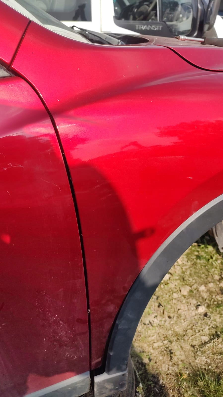 MAZDA CX-5 2.2D SKYACTIVE front complete red 2014 41G bumper fender