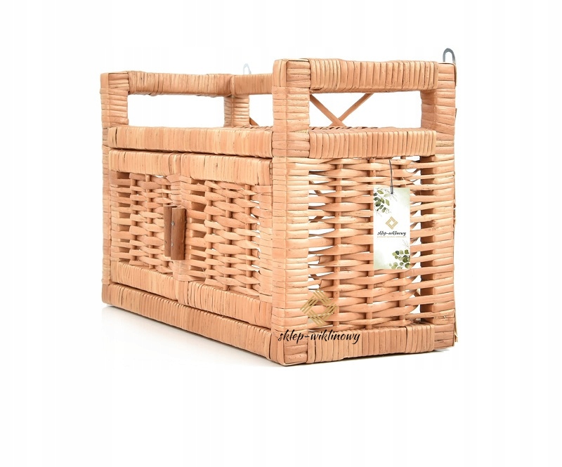 Police Proutěná skříňka Závěsná nástěnná Nábytek Eko Regál na knihy H 25 cm