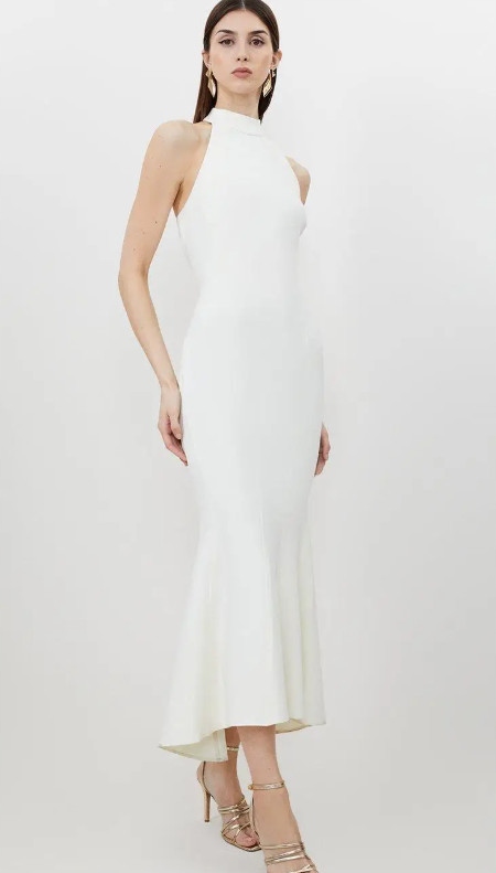 Krémová Přiléhavá Šaty Sukně Karen Millen XXL