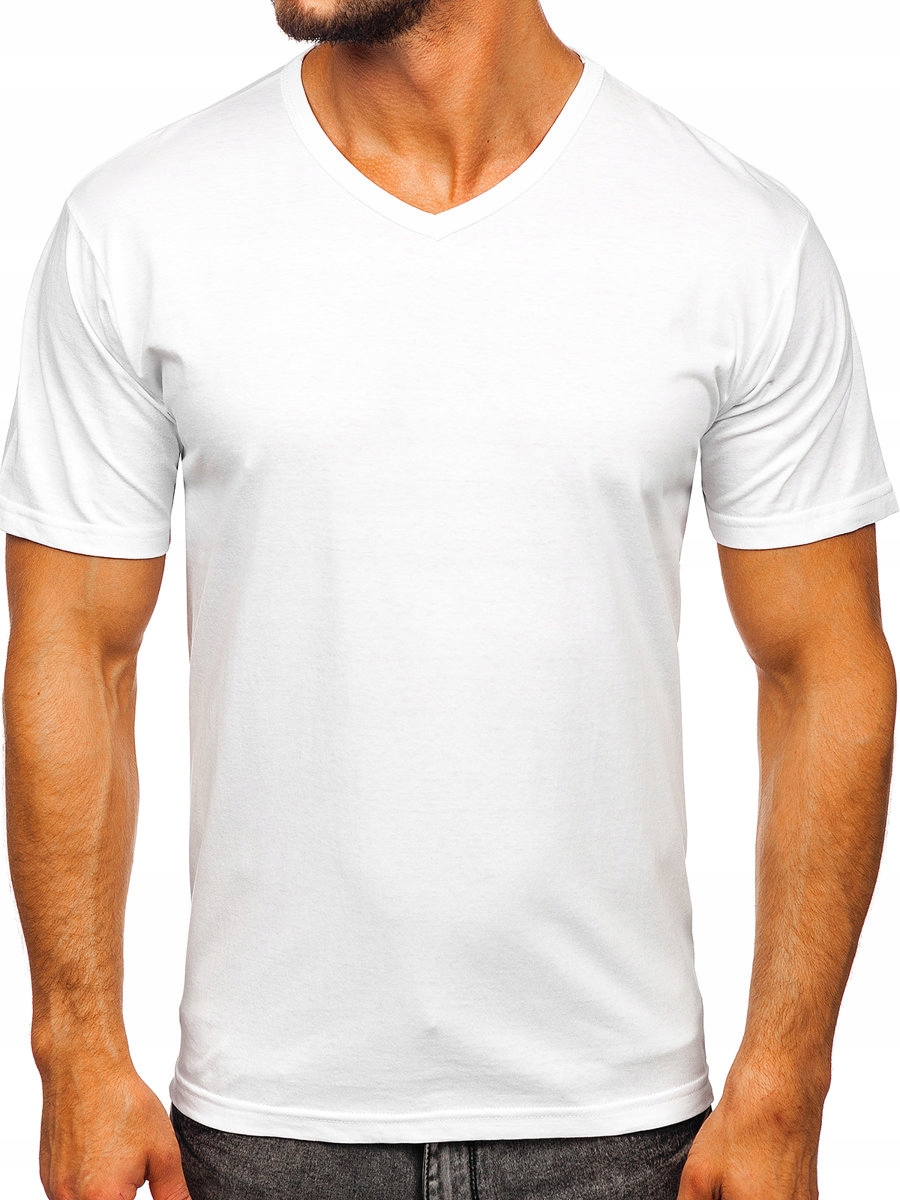 

T-shirt Męski Koszulka Biała 192131 Rozmiar_l