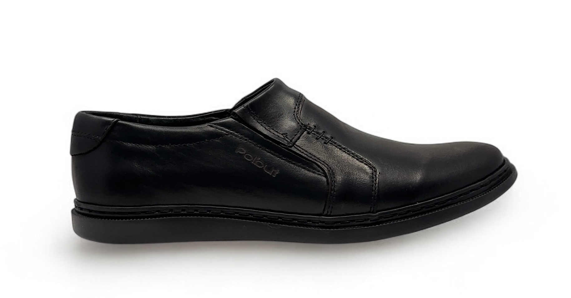 Pánské nazouvací polobotky Polbut model 2132 – přírodní kůže, velikost 40