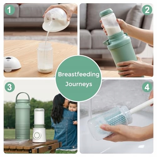MOMCOZY Przenośny Chłodziarka Do Mleka Matki 628ml 24h Chłodzenie — miniatura 9