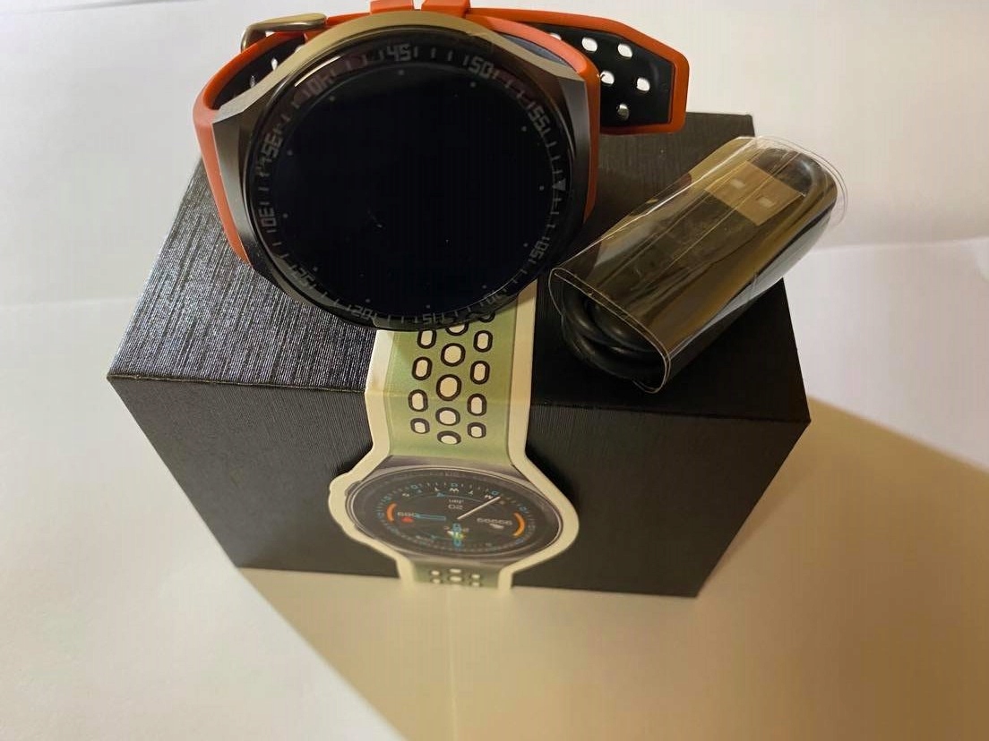 Czerwony Smartwatch MT3 SAMSUNG IPHONE GPS 260mah Funkcje Barometr Bluetooth Krokomierz Wodoszczelny