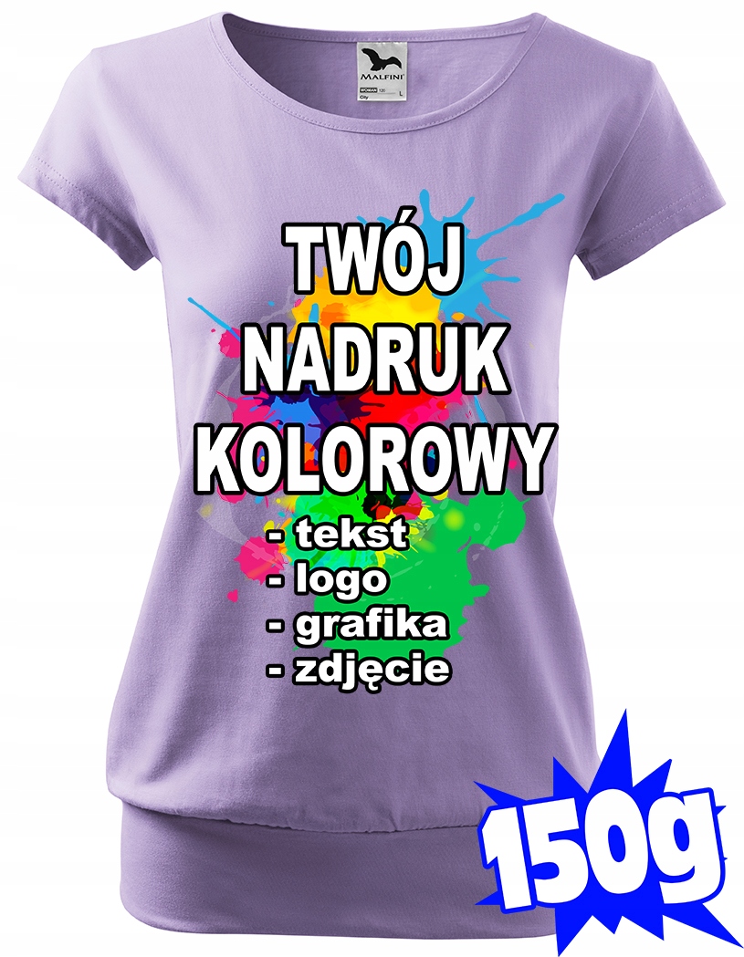 

Koszulka Z Własnym Nadrukiem damska M City 47