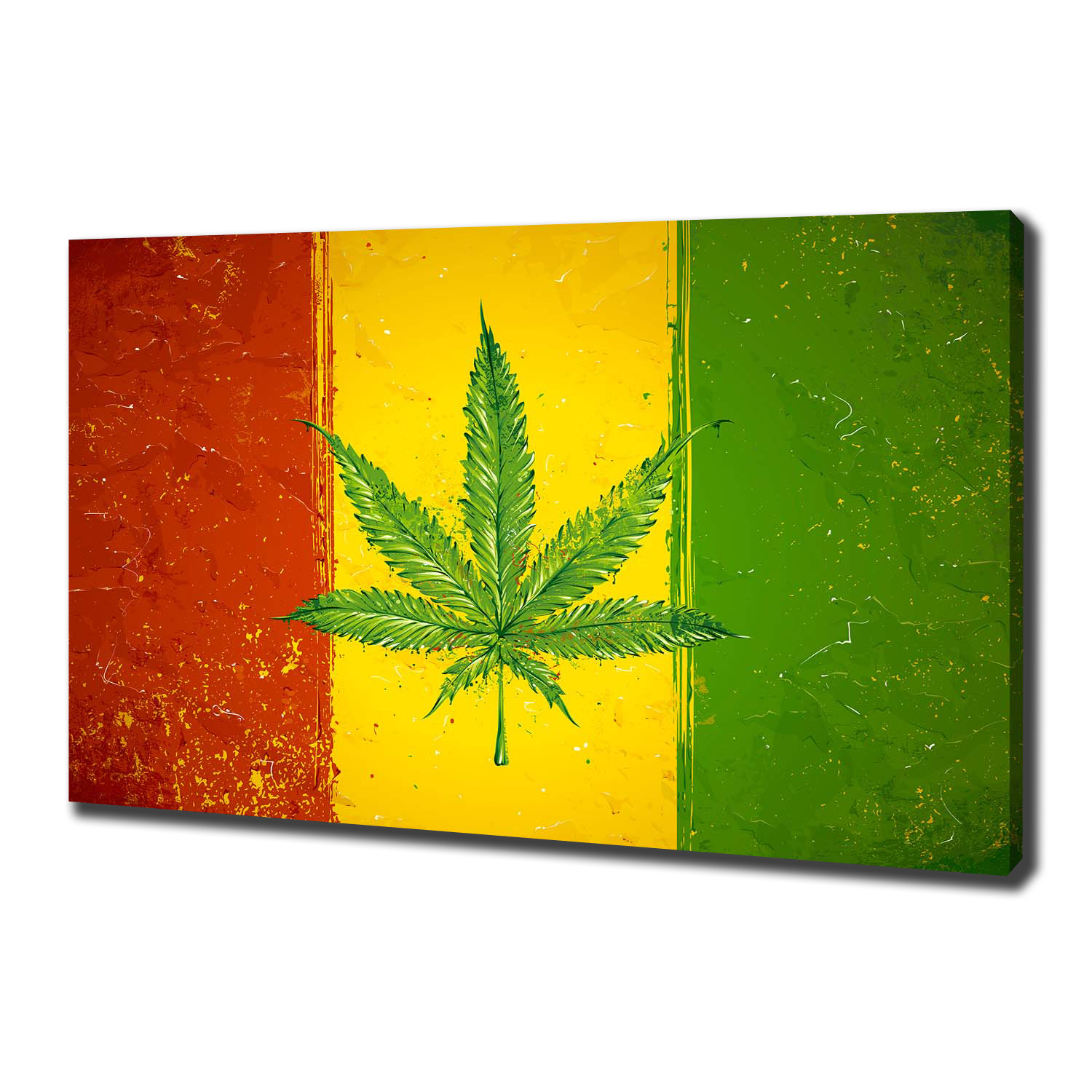 

Foto obraz canvas na ścianę Rasta flaga 100x70 cm