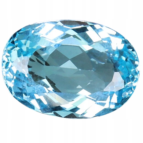 přírodní topaz ovál Swiss Blue ~17,97 ct 19,0 mm x 13,0 mm x 8,0 mm