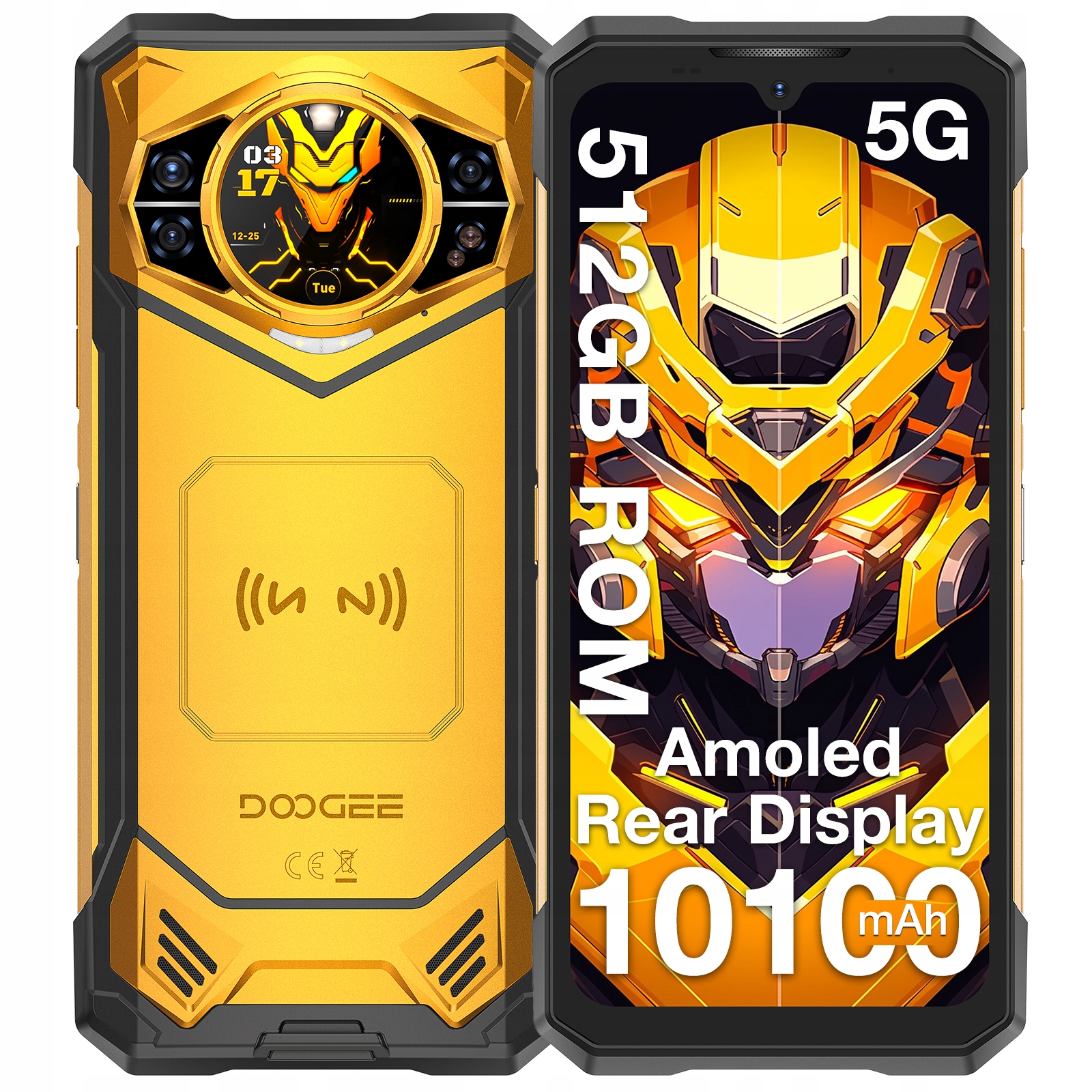 Smartphone DooGee S200X 12 Gb 512 Gb 4G (lte) žlutý