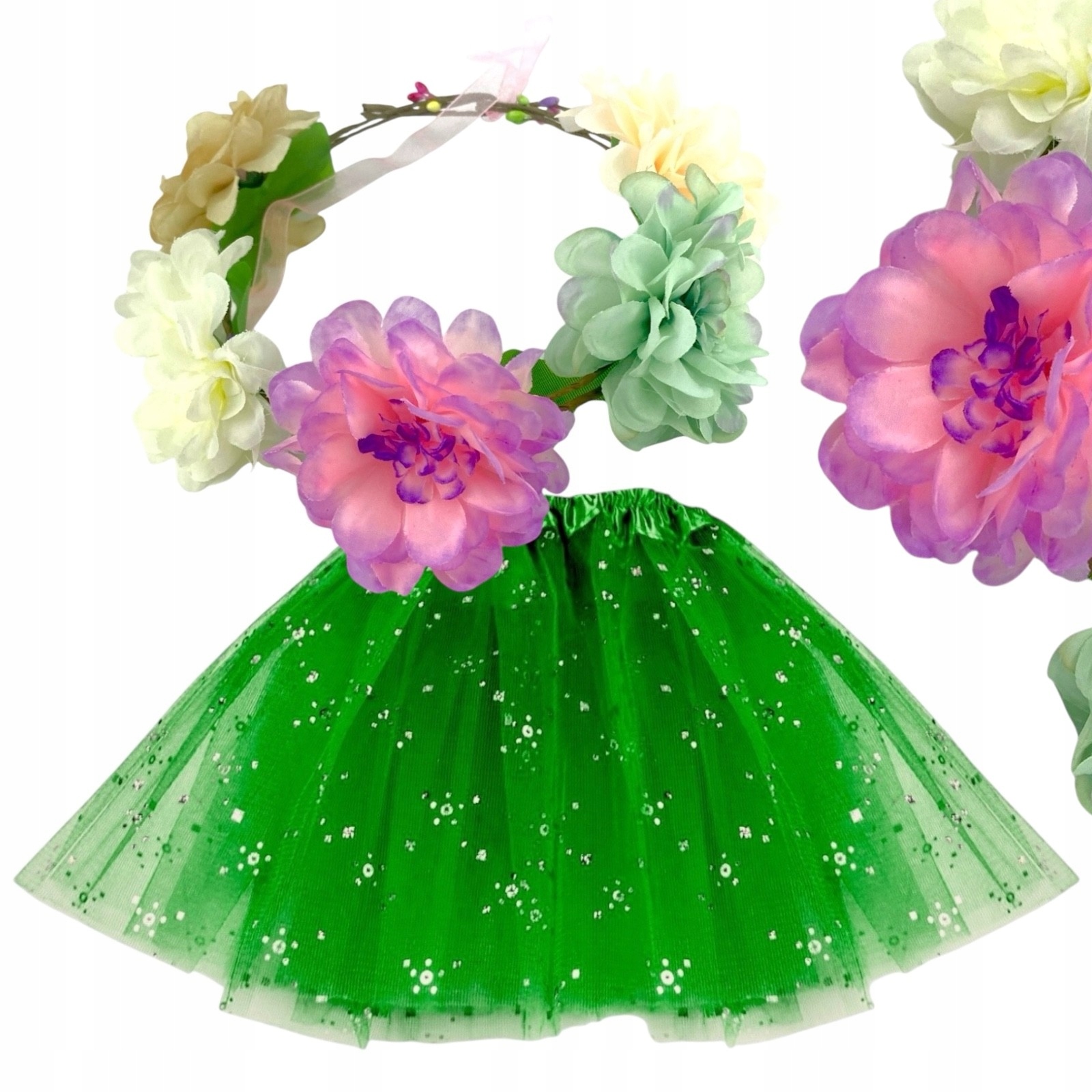 МИСС ВЕСНА ЦВЕТОК ВЕНОК ЮБКА 10 цветов