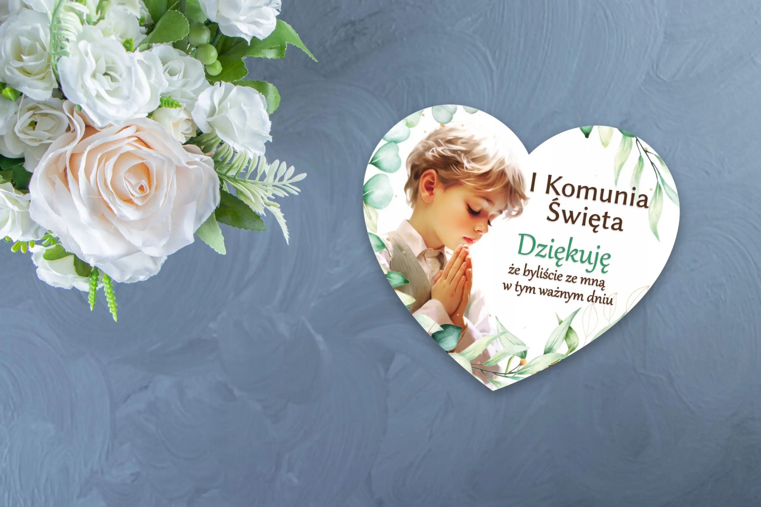 Podziękowanie dla gości na Pierwszą Komunię Świętą magnes uroczy prezent Stan opakowania oryginalne