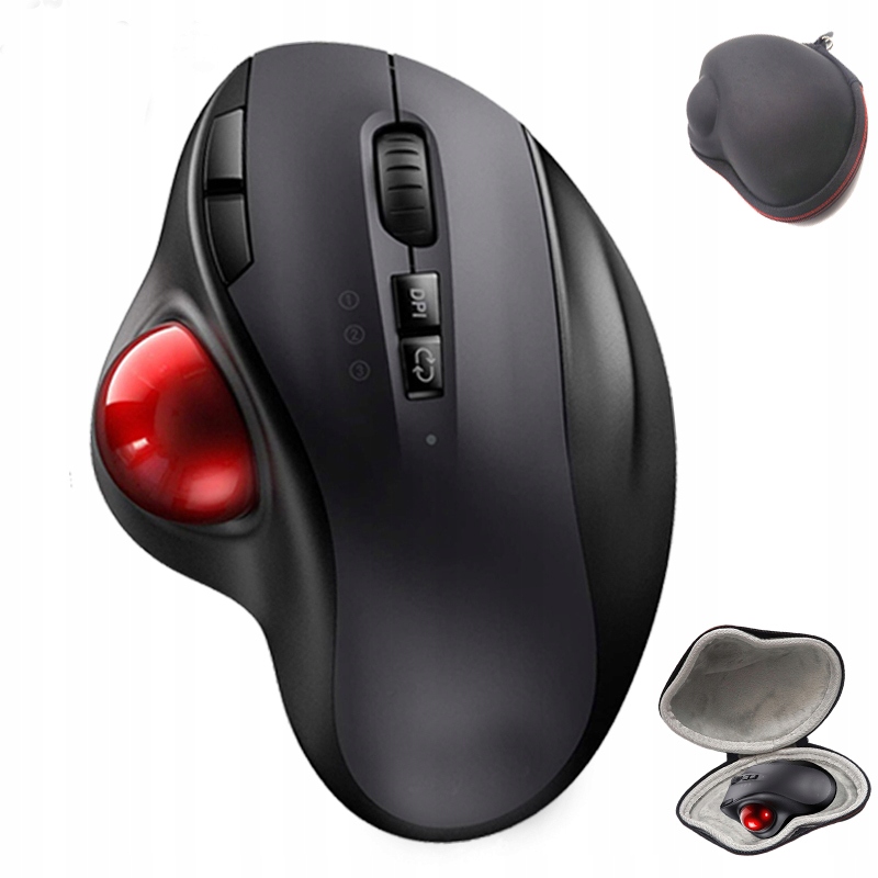 Mysz trackball Bluetooth z torbą ochronną, pionowa Marka inna marka