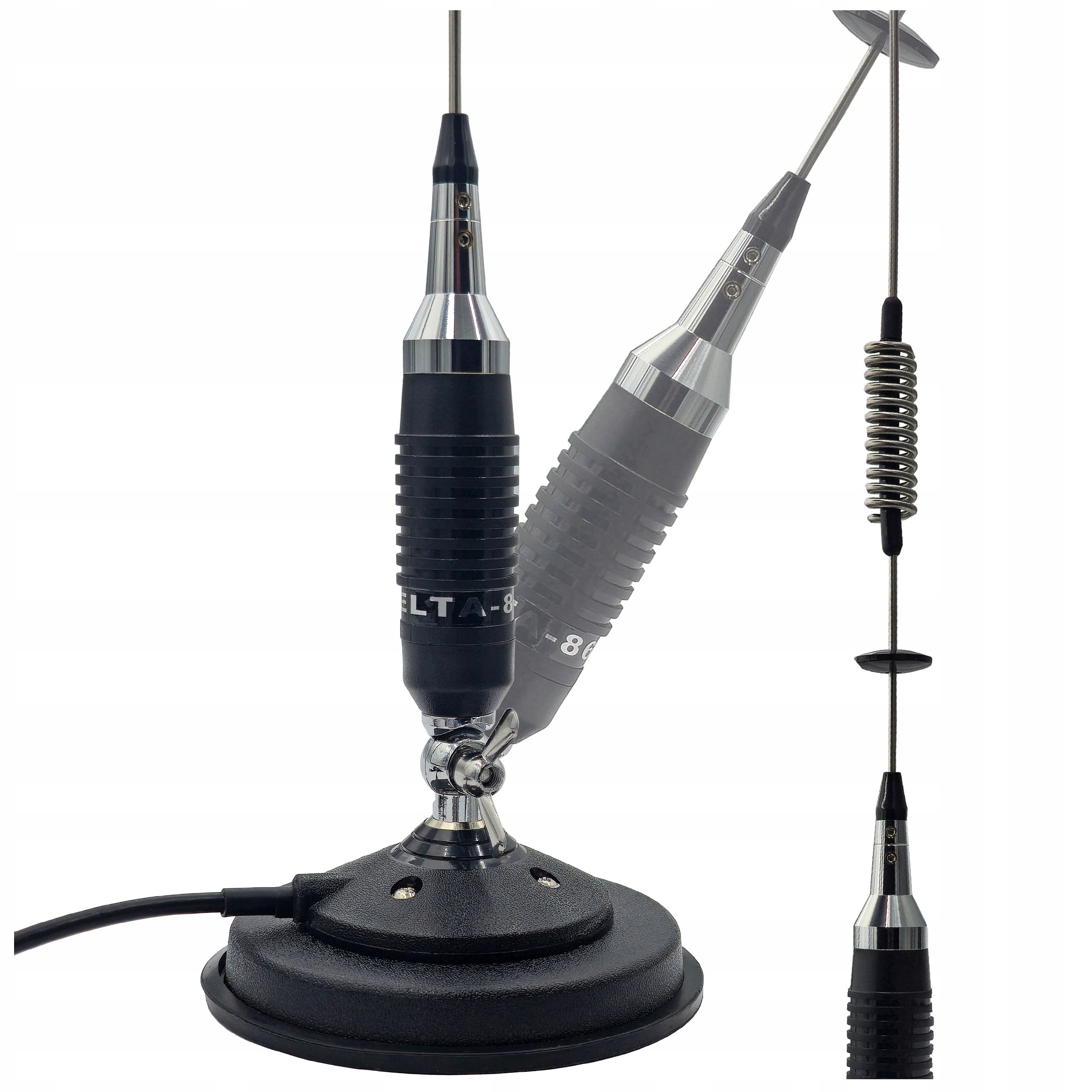 Delta 862 Magnetická Anténa Cb 76 cm zářič s cívkou diskrétní, robustní