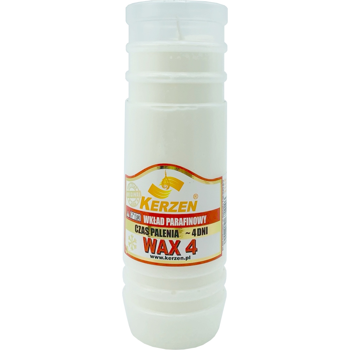 

Wkład do zniczy parafinowy Kerzen Wax 4 96h 1szt