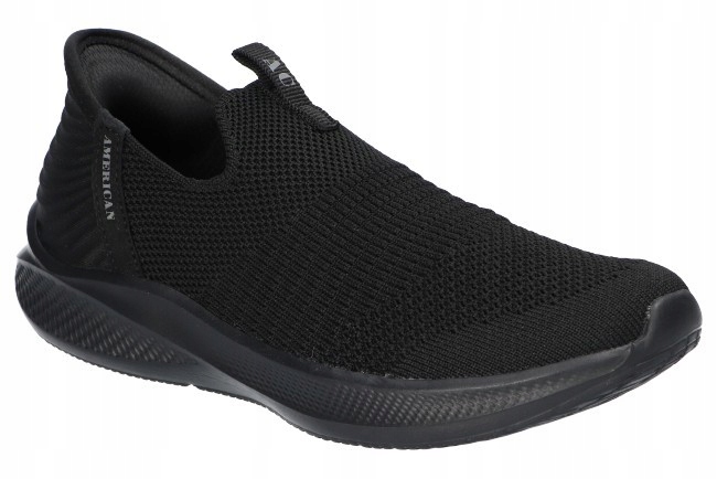 American Club WT262 Lekkie Sneakersy Buty Sportowe Wsuwane Dziecięce Bk 32