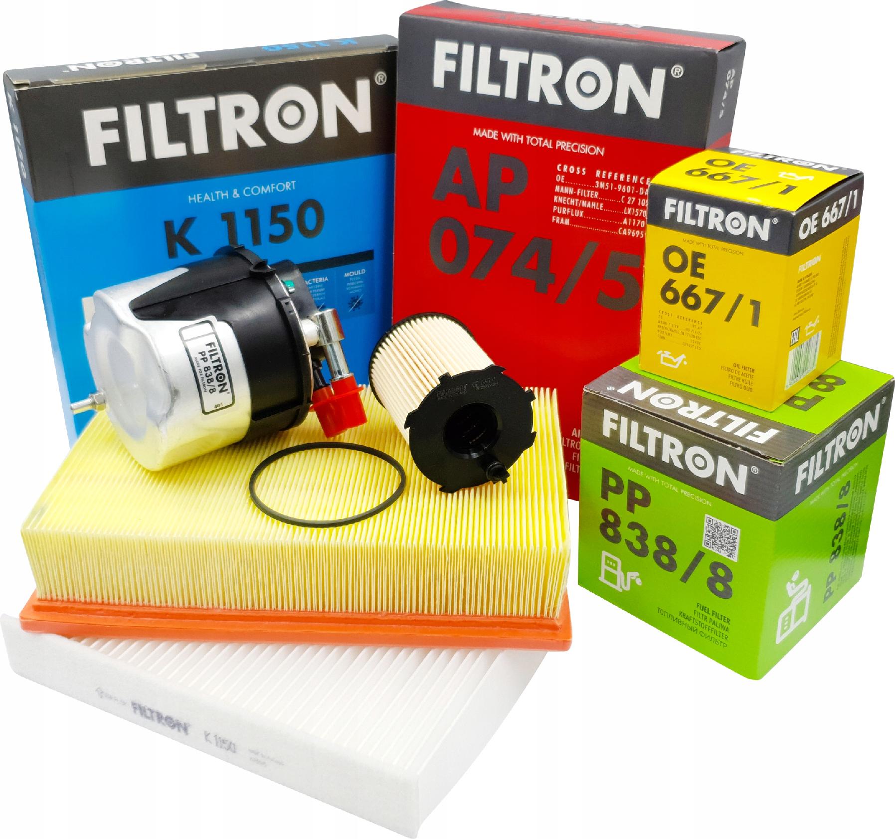 

Zestaw Filtrów Filtron Ford Focus MK2 1.6TDCI