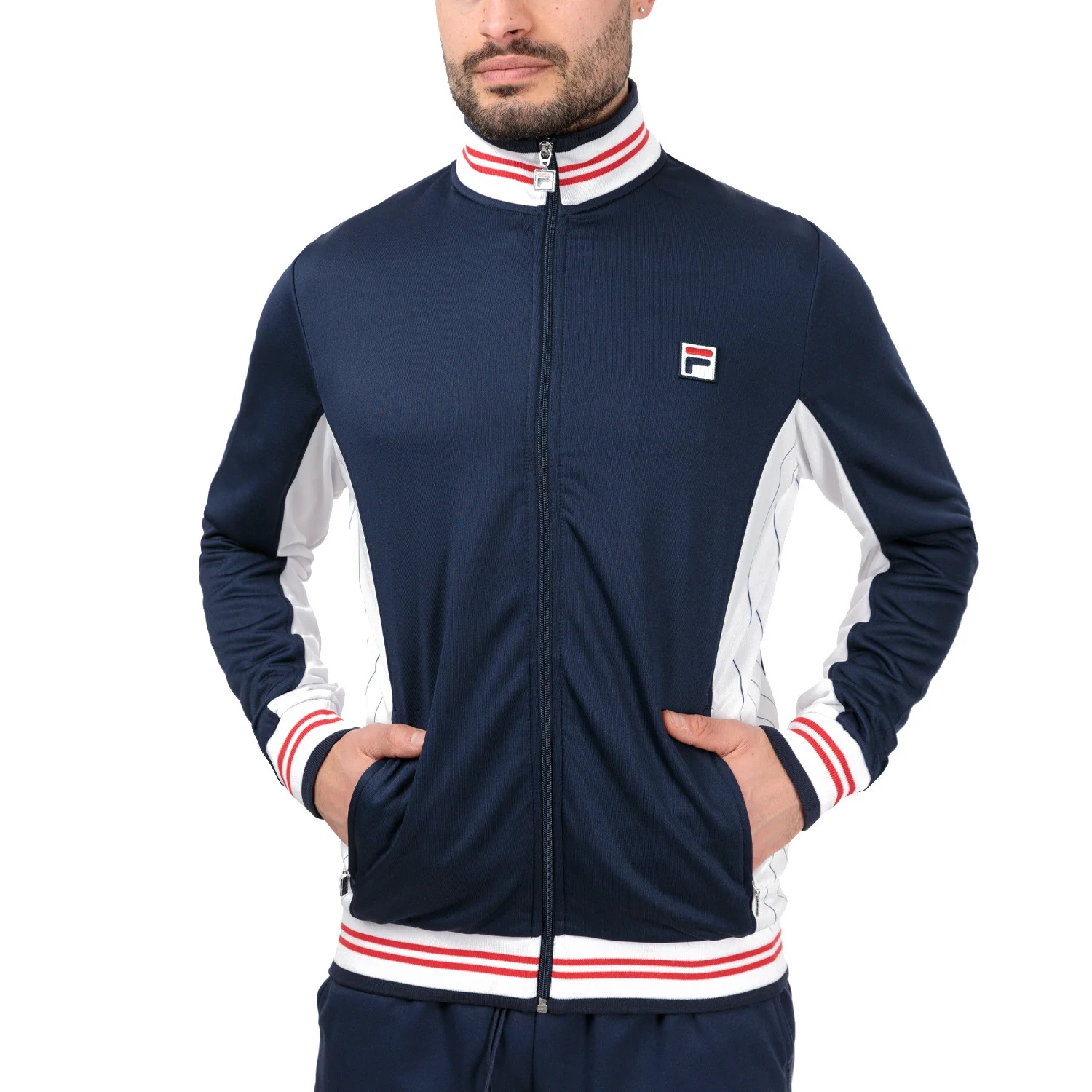 Bluza męska Fila Jacket Bjorn navy/white
