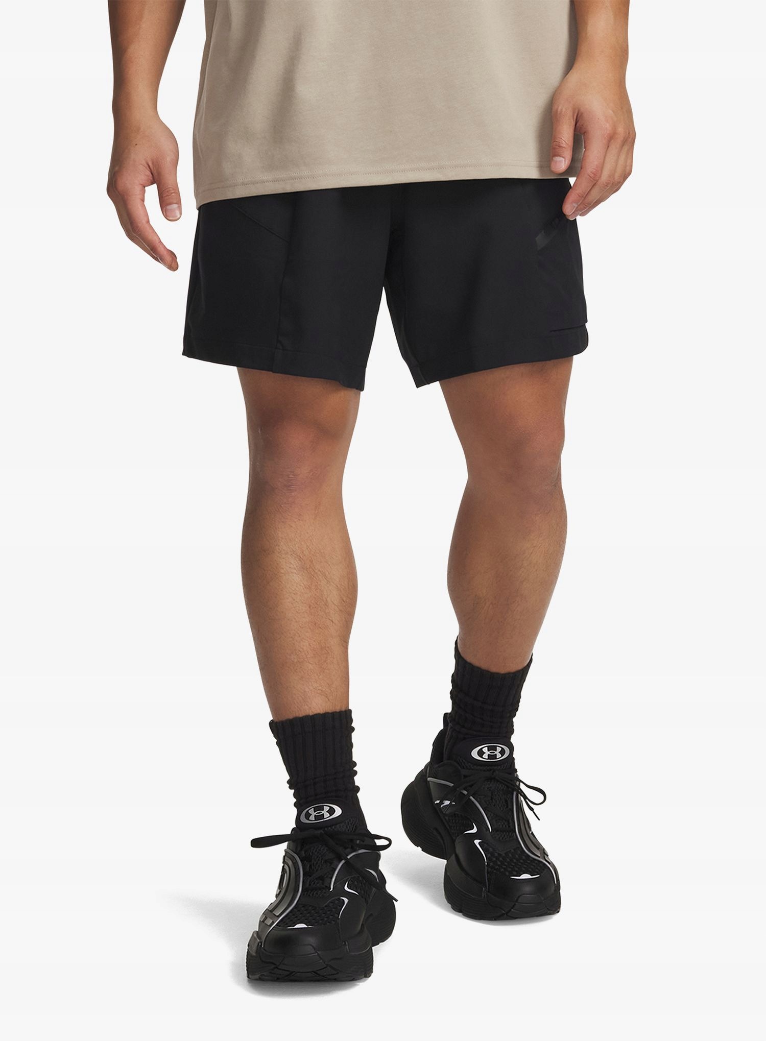 Kraťasy Under Armour Unstoppable Woven Shorts černá/černá XL