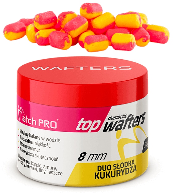 MatchPro Top Dumbells Wafters 8mm Sweetcorn 20g