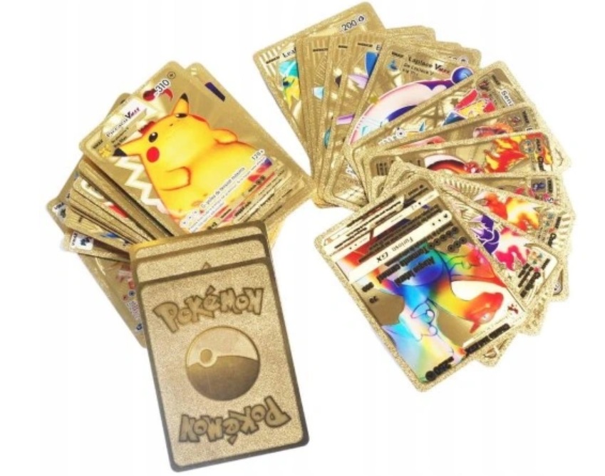 KARTY POKEMON 3w1 165 sztuk ZŁOTE CZARNE SREBRNE Informacje dodatkowe wersja podróżna