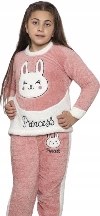 

Piżama dziecięca dziewczęca ciepła polar rozm. 128