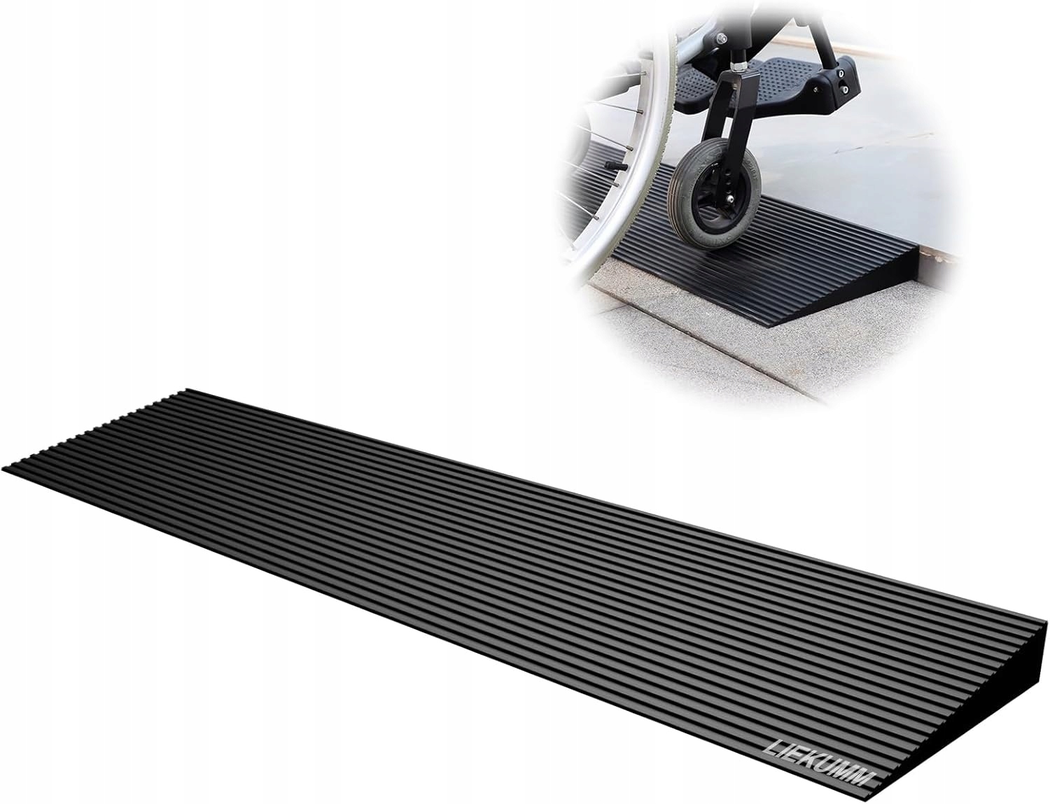 Liekumm Gumová spúšťacia rampa príjazdová 90 cm 4 cm 650 kg