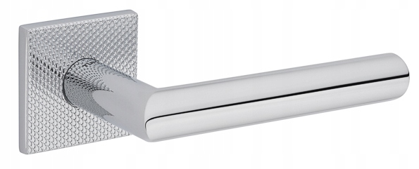 Štvorcová kľučka Tupai 4002 5SQ/T2-03, chrómová, textúra, vodopád