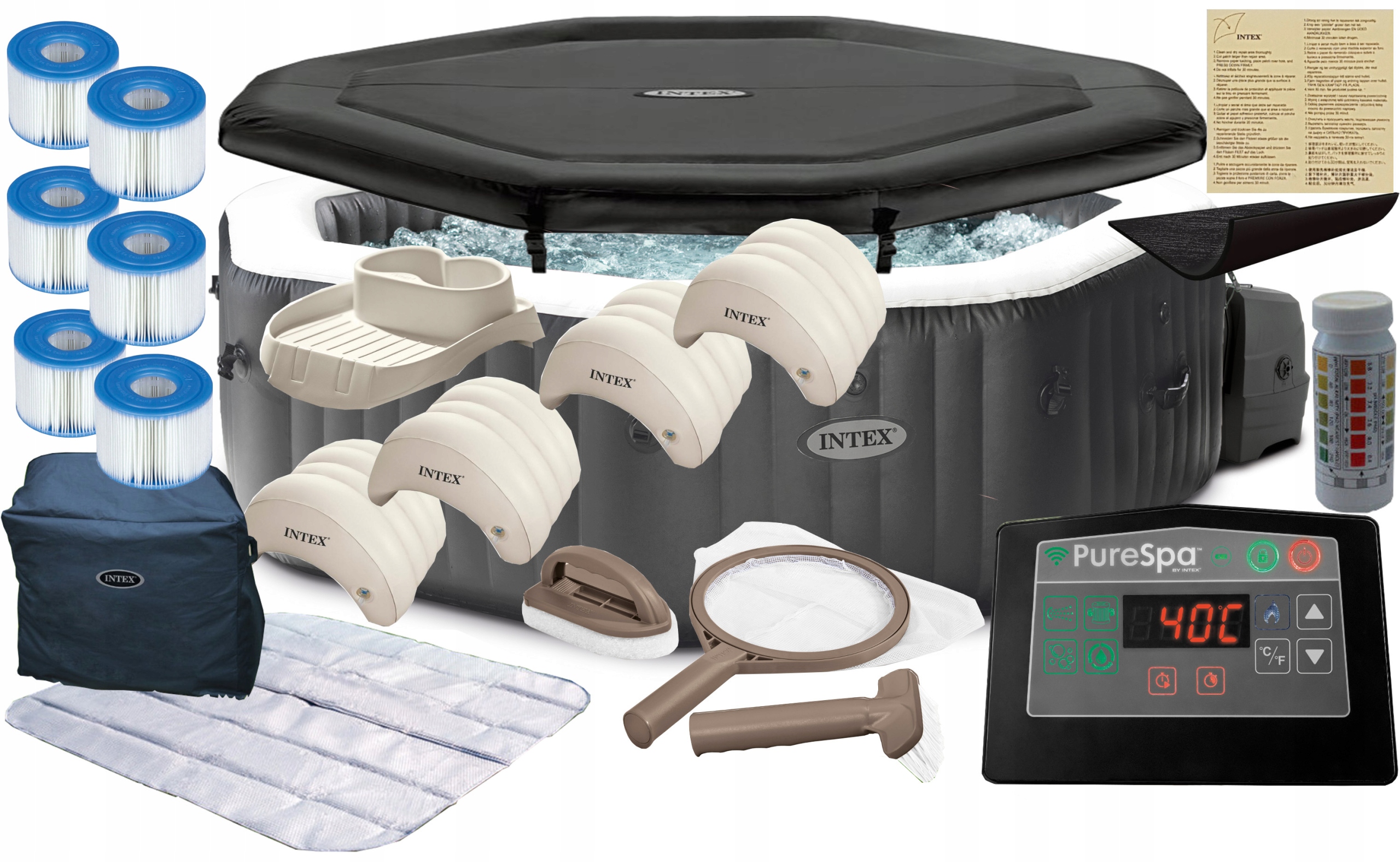 

Intex 28458 Spa Hydromasaż Podgrzewacz Wi-Fi