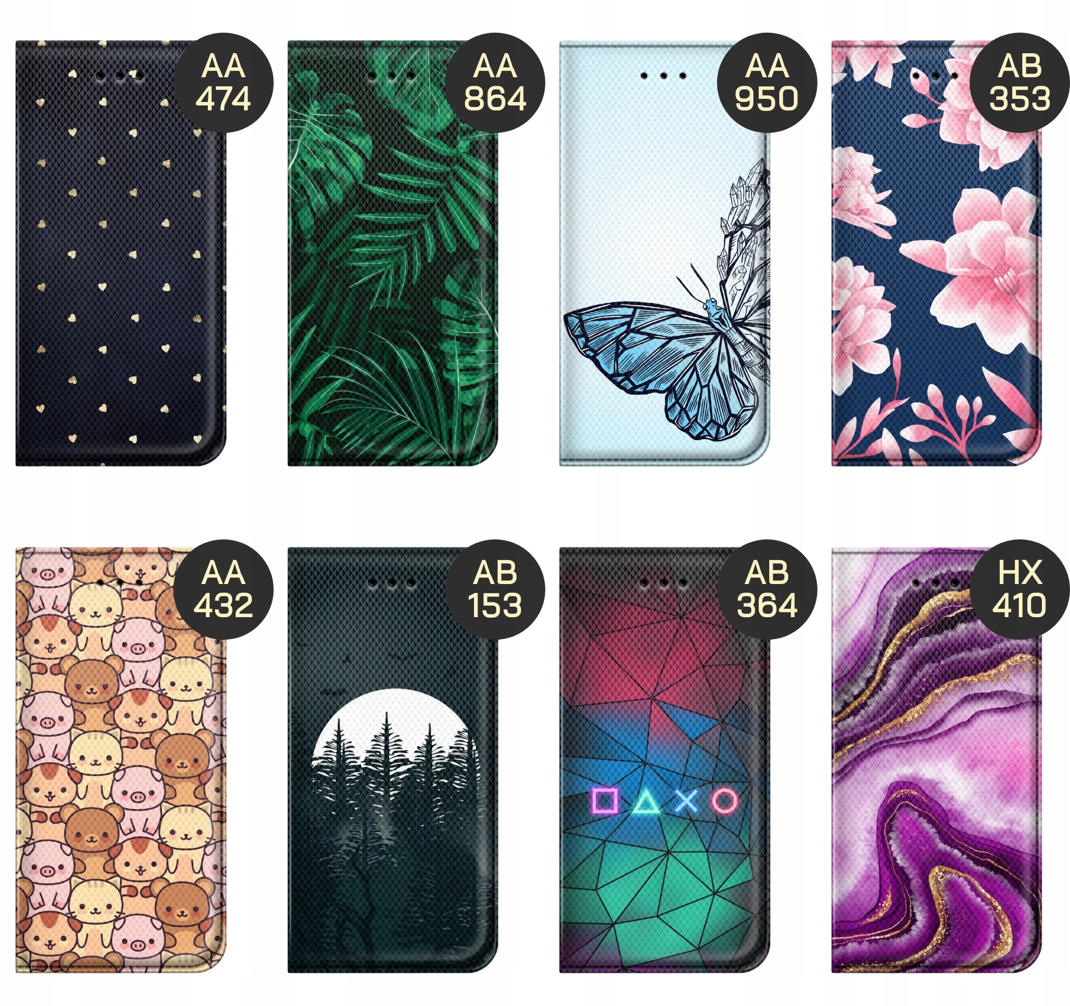 ETUI DO MOTOROLA MOTO E6 PLUS WZORY TOP100 DESIGN Z NADRUKIEM CASE +SZKŁO Kolor złoty