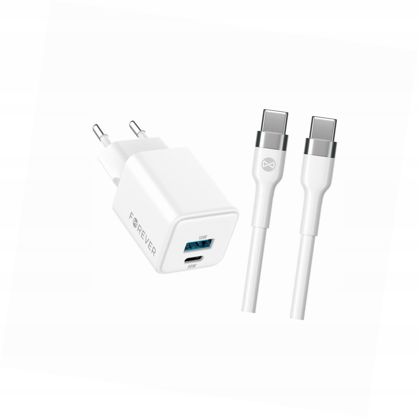 Szybka ładowarka GaN 30W Usb i Usb-c z kablem do Realme Gt Neo 2 5G