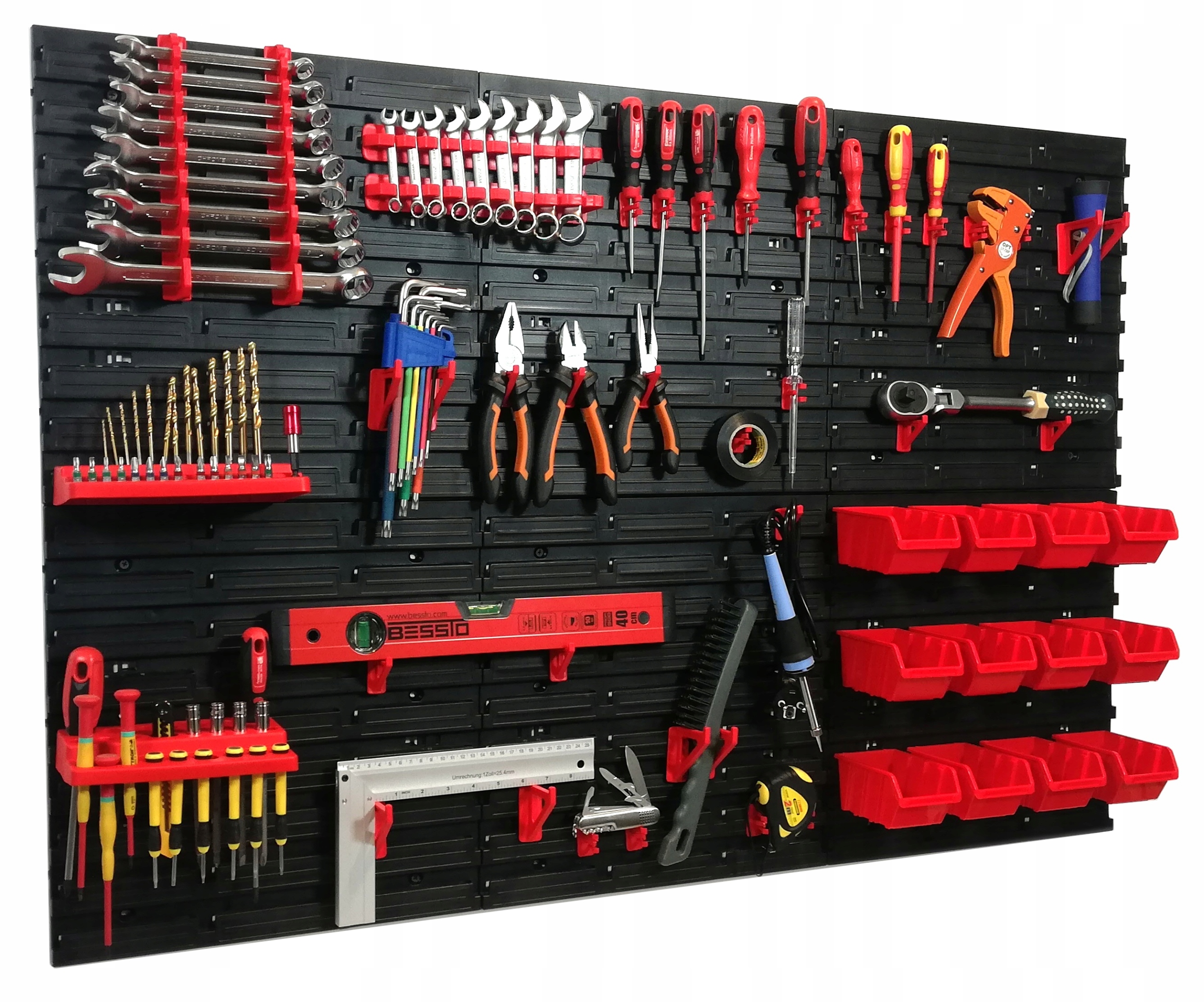 TABLICA WARSZTATOWA SCIANKA NARZEDZIOWA 240x80cm Kind pegboard