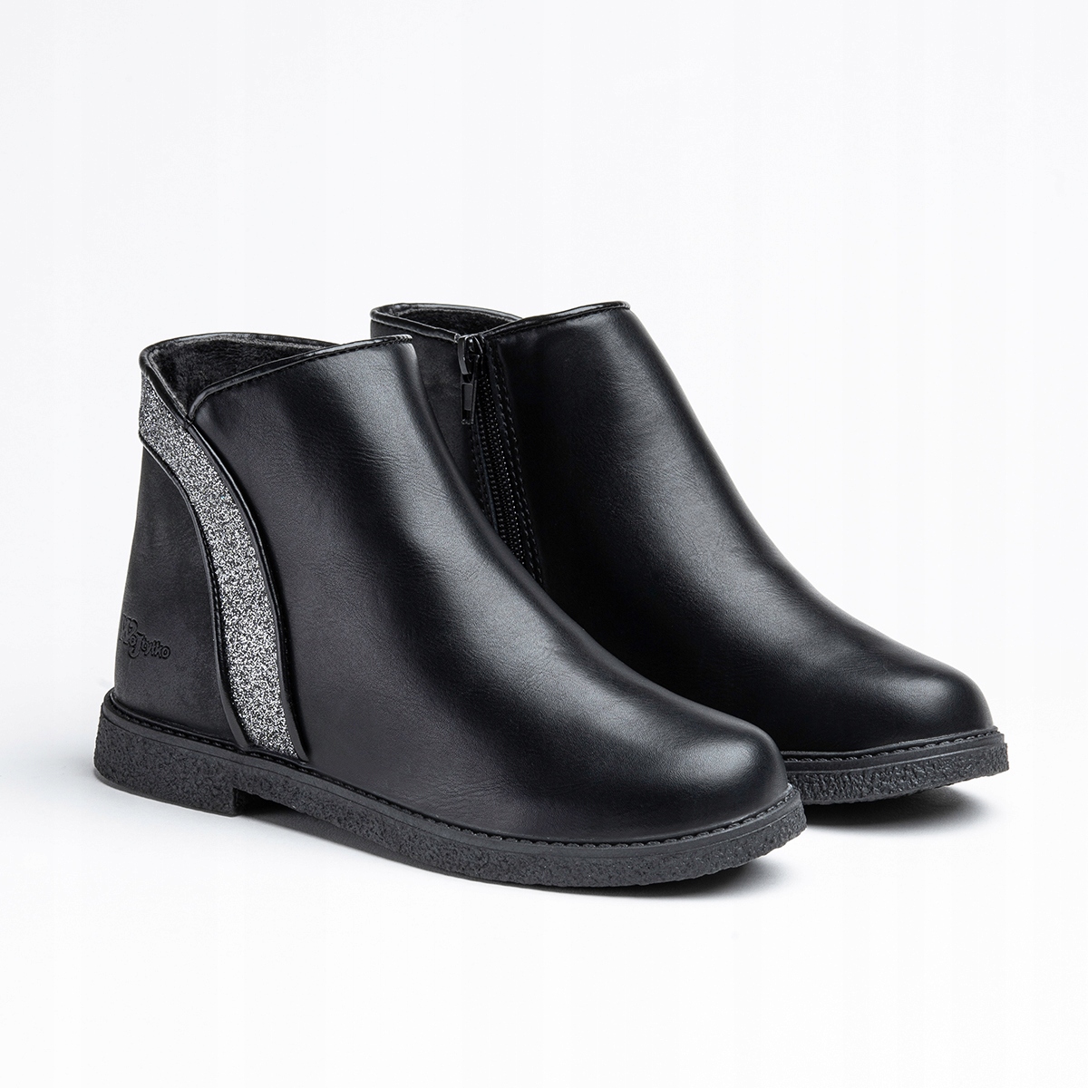 Botki trzewiki ocieplane brokat modne Wojtyłko Płeć dziewczynki