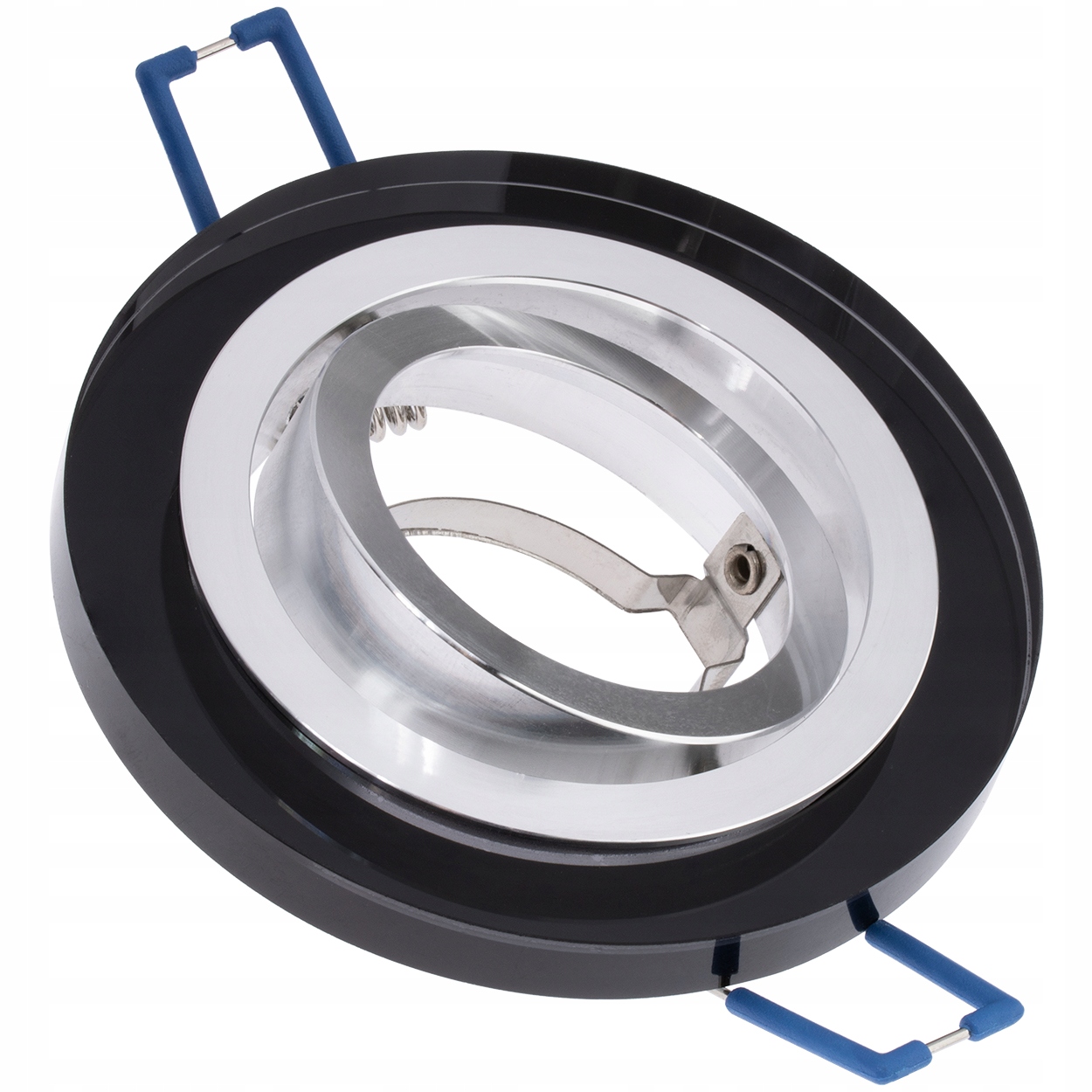 3x Oprawa halogenowa SZKLANA ruchoma + LED GU10 6W Długość 9 cm