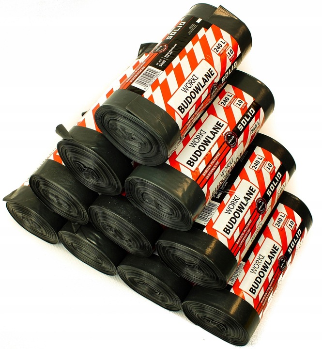 Levně Solid Stavební Pytle Na Odpadky 240L 100 Kusů