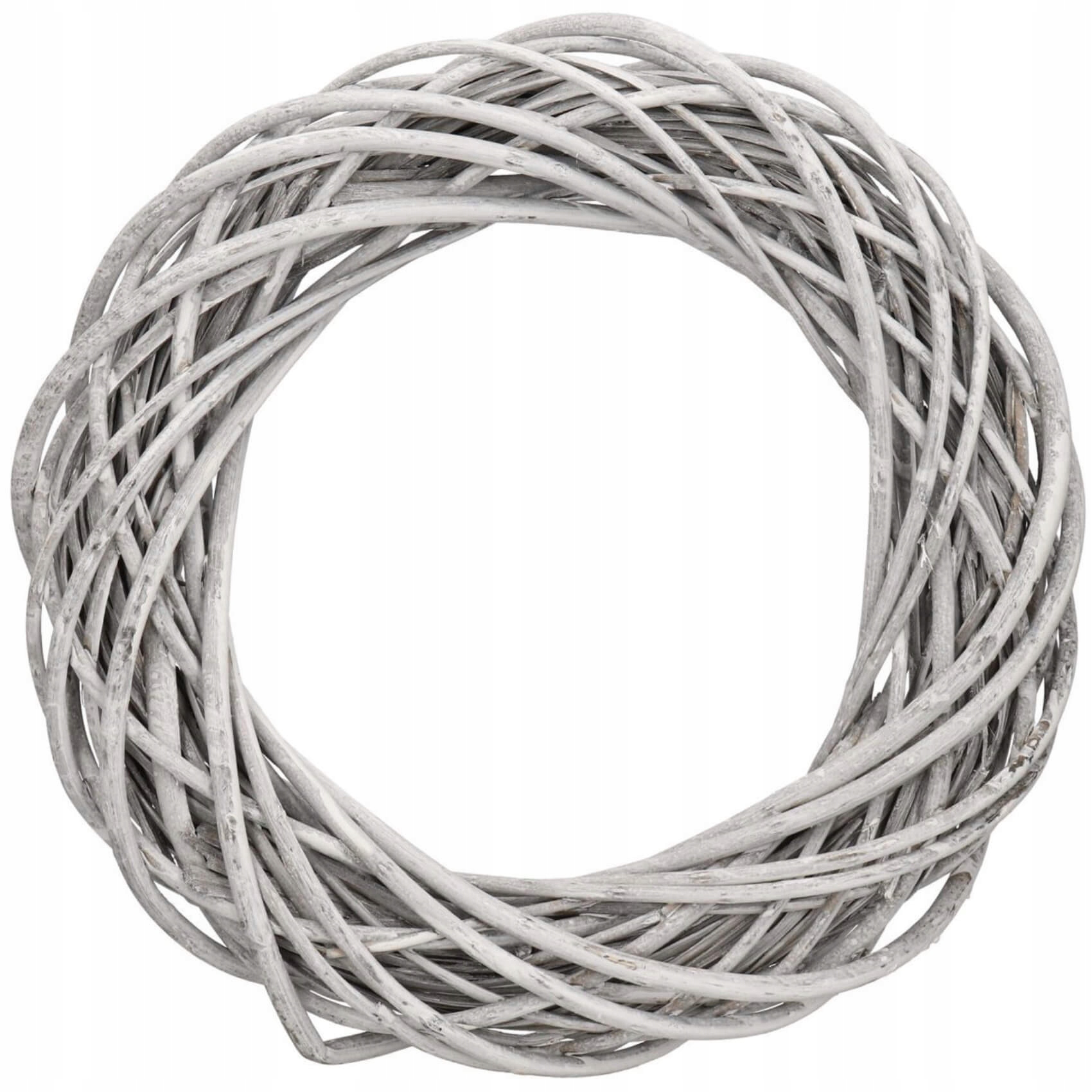 WIANEK WIKLINOWY GRUBY STROIK NA DRZWI SZARY ŚR. 20 CM PODKŁAD WIKLINOWY