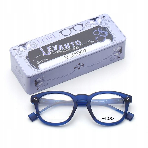 +1.0 Plusy Loki Italy Okulary do komputera Blue Block okulary do czytania
