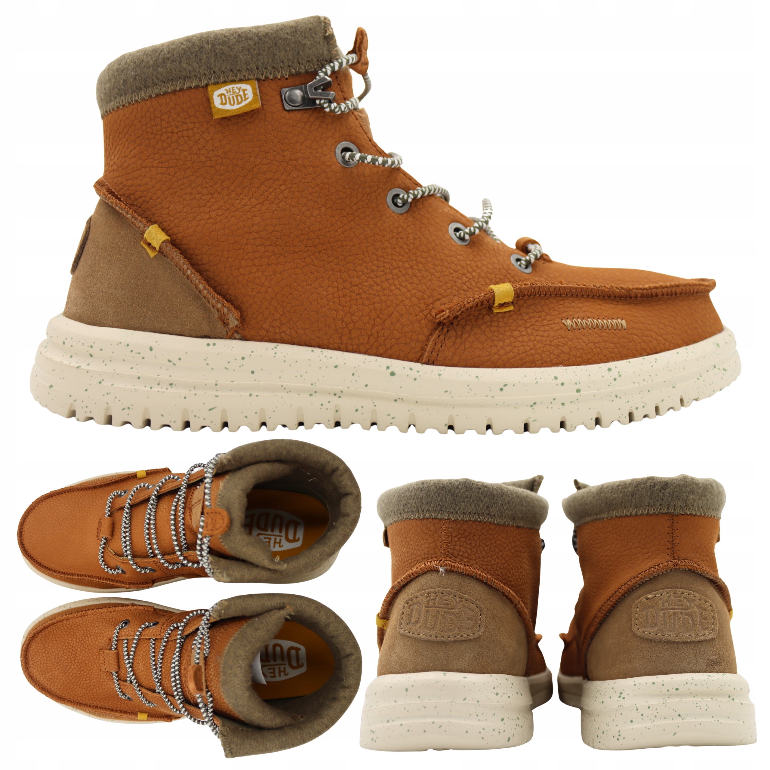 Pánské Lehké Kožené Boty Heydude Bradley Boot Leather 40189 21N vel. 41