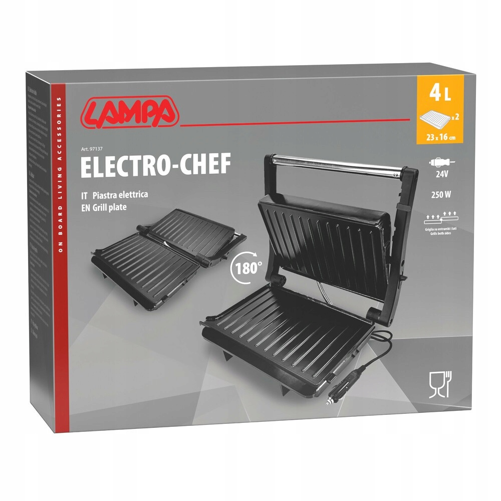 Electro-Chef grill elektryczny samochodowy 24V 250W 10A