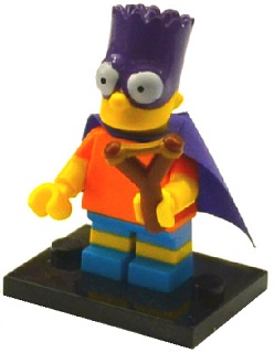 Lego Figurka simpsonů colsim2-5 Bart Simpson Bartman Nová Sáček