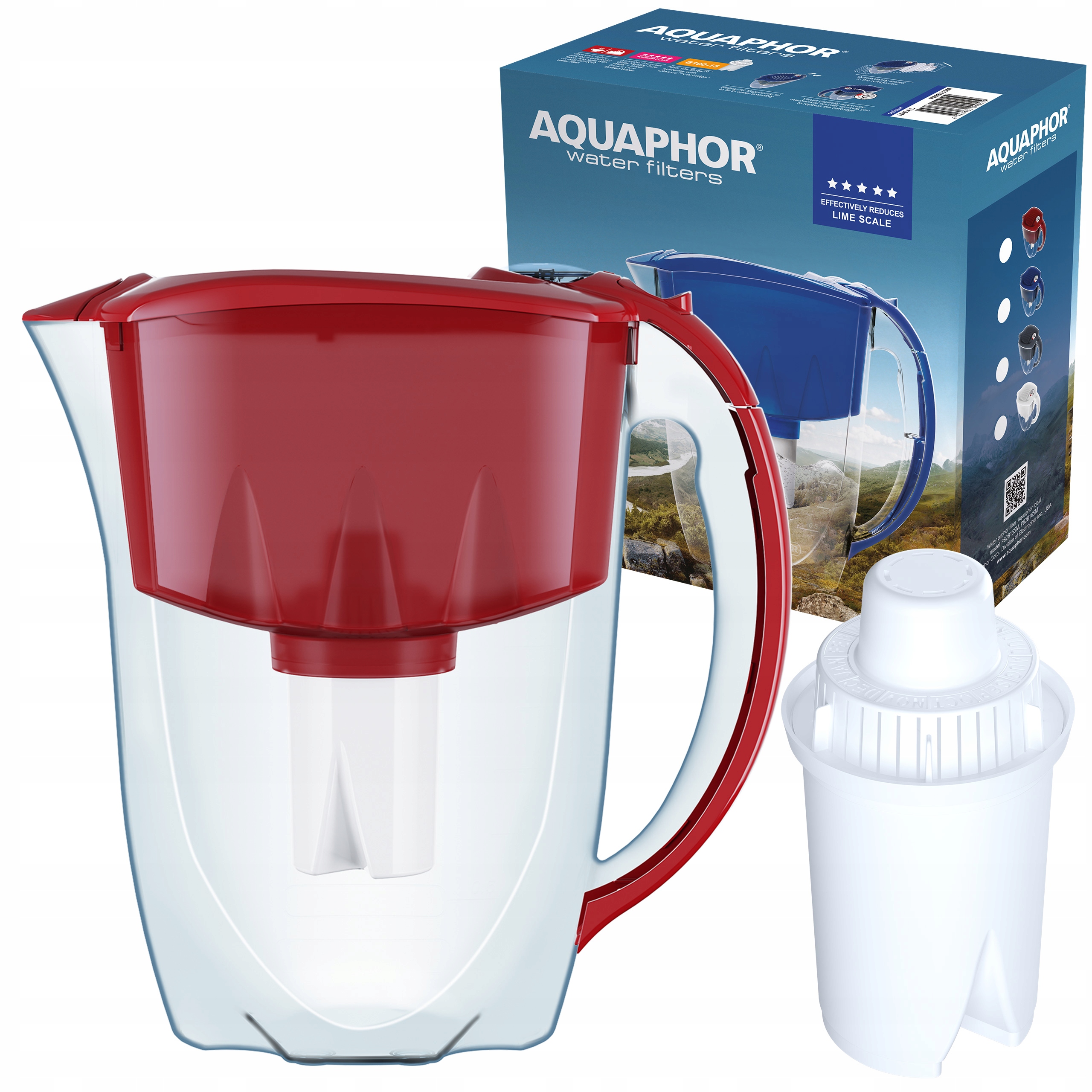 

Aquaphor Dzbanek Ideal czerwony + wkład